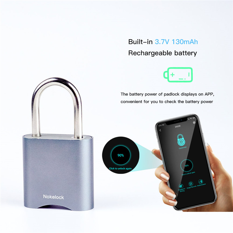 Смарт-браслет с Bluetooth электронные подвесной замок с паролем водонепроницаемый поддержка APP удаленной авторизации разблокировать цифровой пароль замок шкафчика