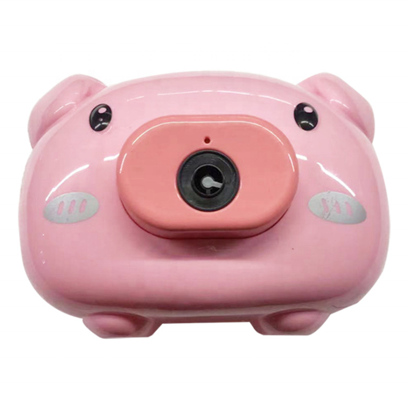 Hot sale summer funny outdoor camera animal shape bubble machine toy for kids