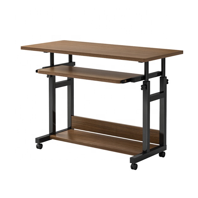 Laptop bed table adjustable height sit stand desk for home office