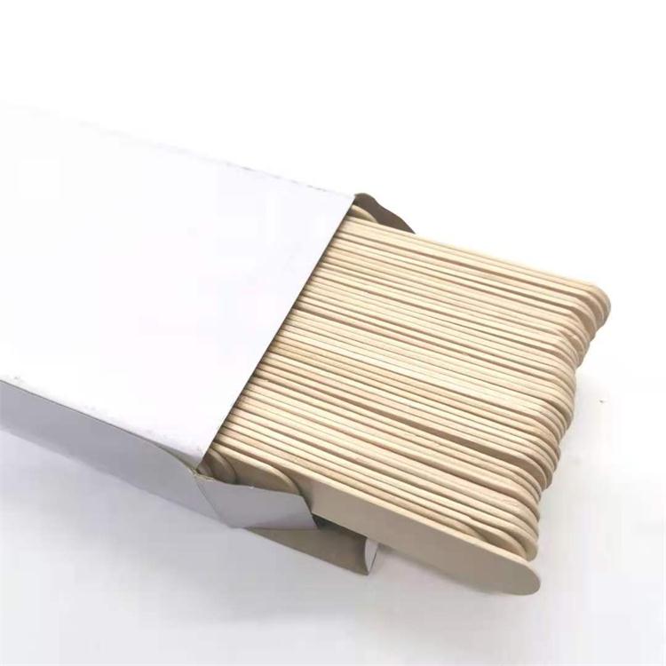 disposable birch wooden natural color wax stick body stick hair stick
