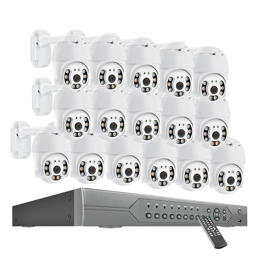 Ip Network Camera System Alarm App Push Cctv 8 Channel Camera Poe Nvr Surveillance System