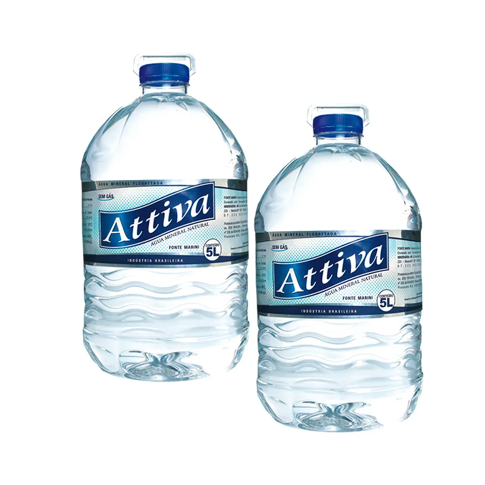 Premium Grade Brazil Mineral Water Attiva Mineral Water 5L Plastic Bottle Packed Drinking Spring Water For Sale