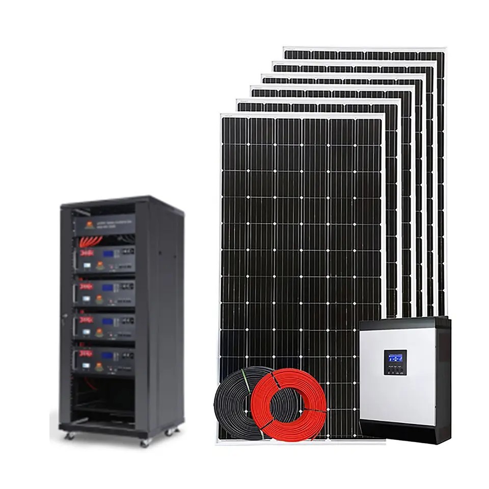 Solar Panel And Battery For Home 5KW 10KW Single Phase Off Grid Solar System