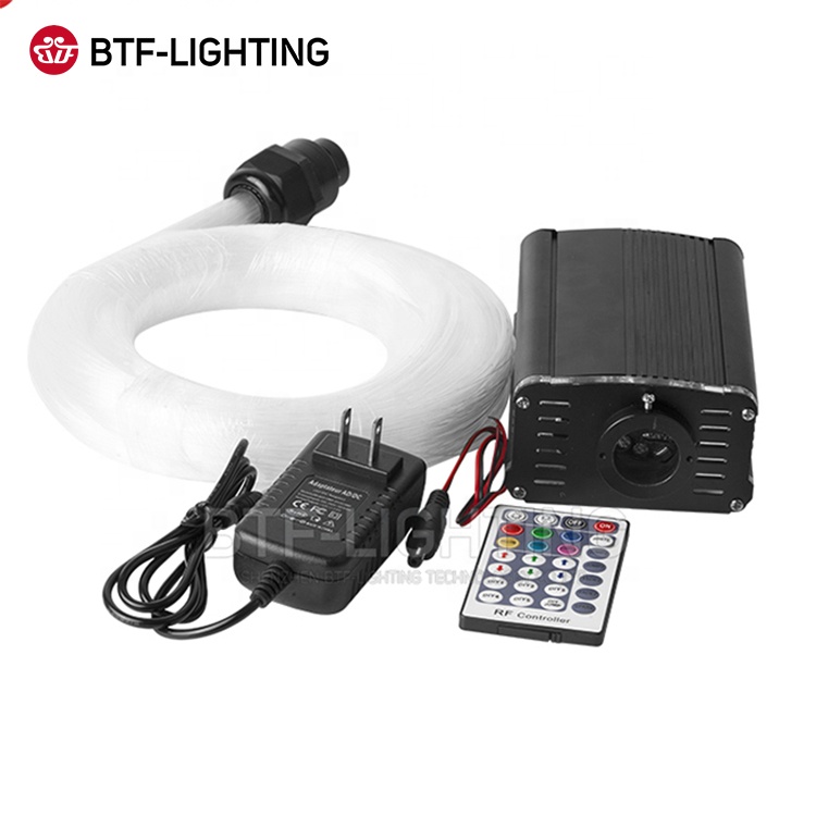 360 Ангел поворотный pixe мерцающий DC12V 18W RGBW волоконно-оптический потолочный светильник Звездный комплект для автомобиля