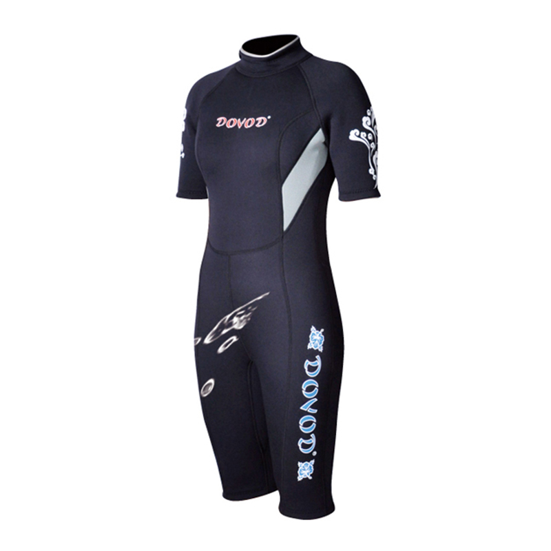 Custom Design 3mm Neoprene Shorty Surfing Wetsuit One Piece Swimming Suit for Women Plus Size