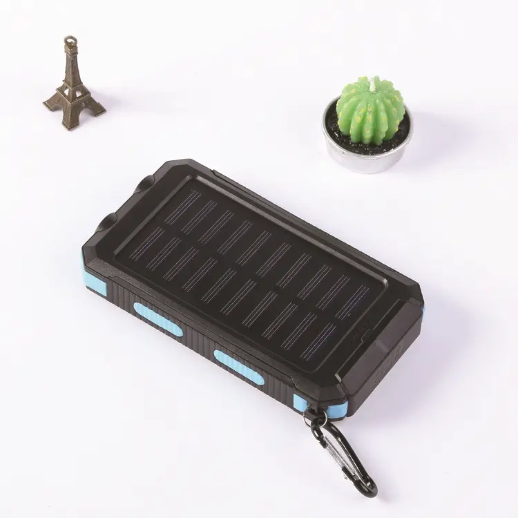 Solar Charger 20000mAh Portable Solar Power Bank External Backup Battery Pack Waterproof Solar Phone Charger with Dual USB Ports