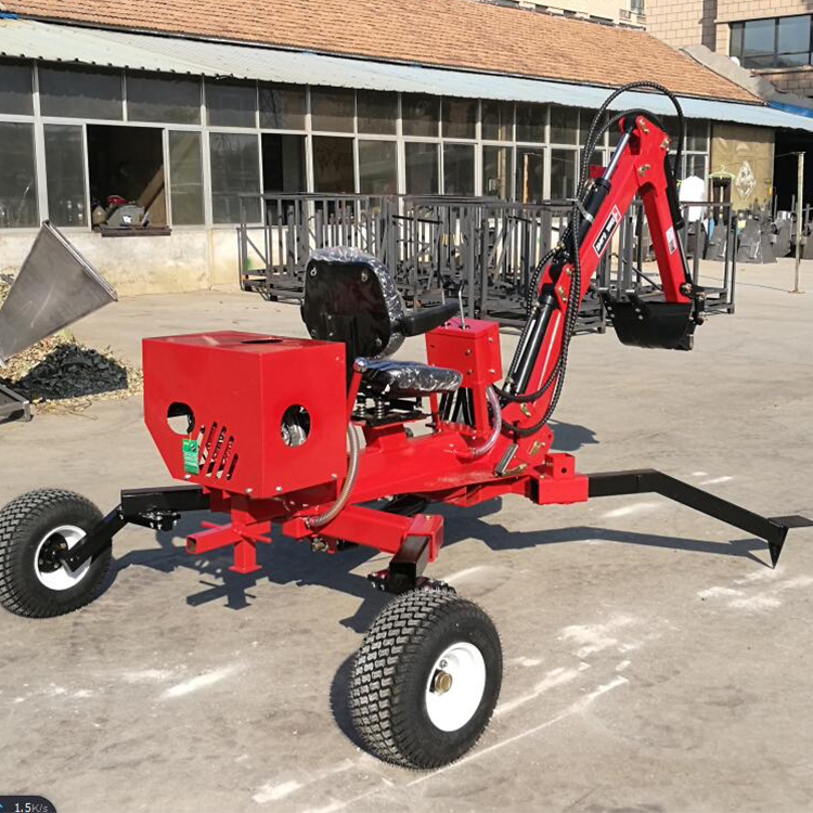 Профессиональный производитель Китай лучший 9hp Atv буксируемый экскаватор Телескопический бум экскаватор погрузчик 13hp экскаватор