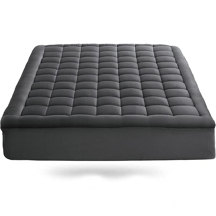 Home Luxury Fill Down Alternative 300tc Cotton King Mattress Topper Pad With Bed Skirt