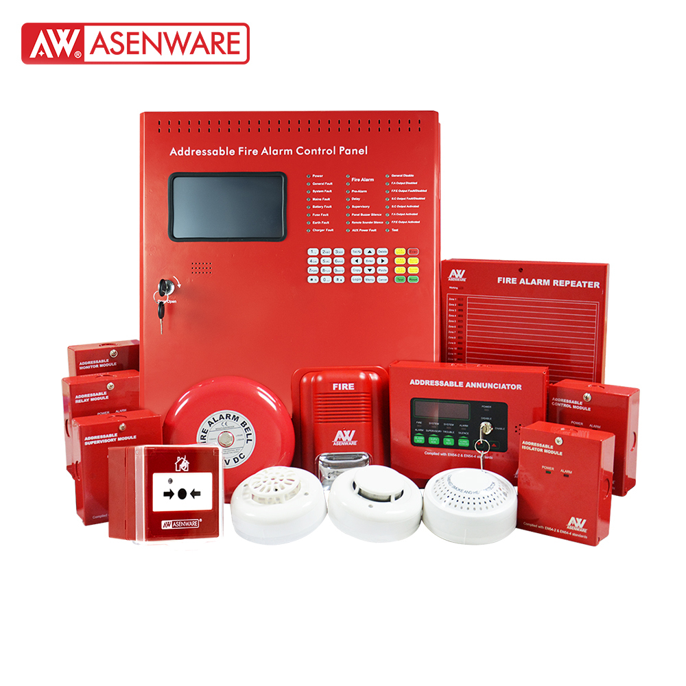 Asenware 2 loop addressable fire alarm control panel