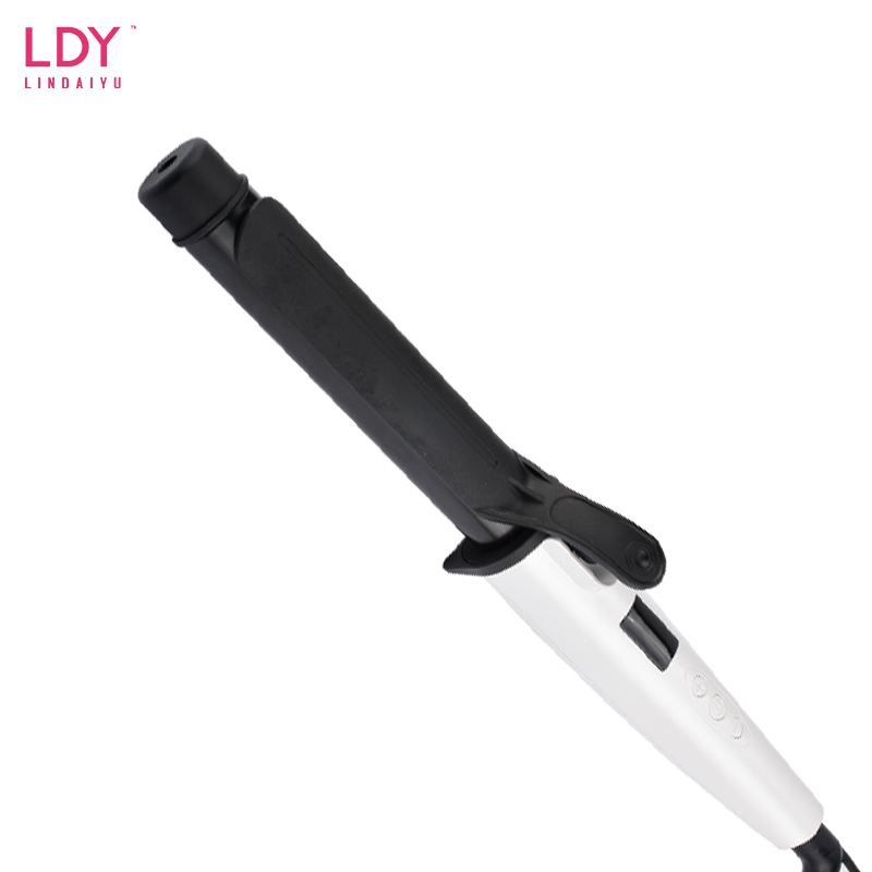 2019 LDY cueler hair professional electric 2 in 1 hair curler straightener