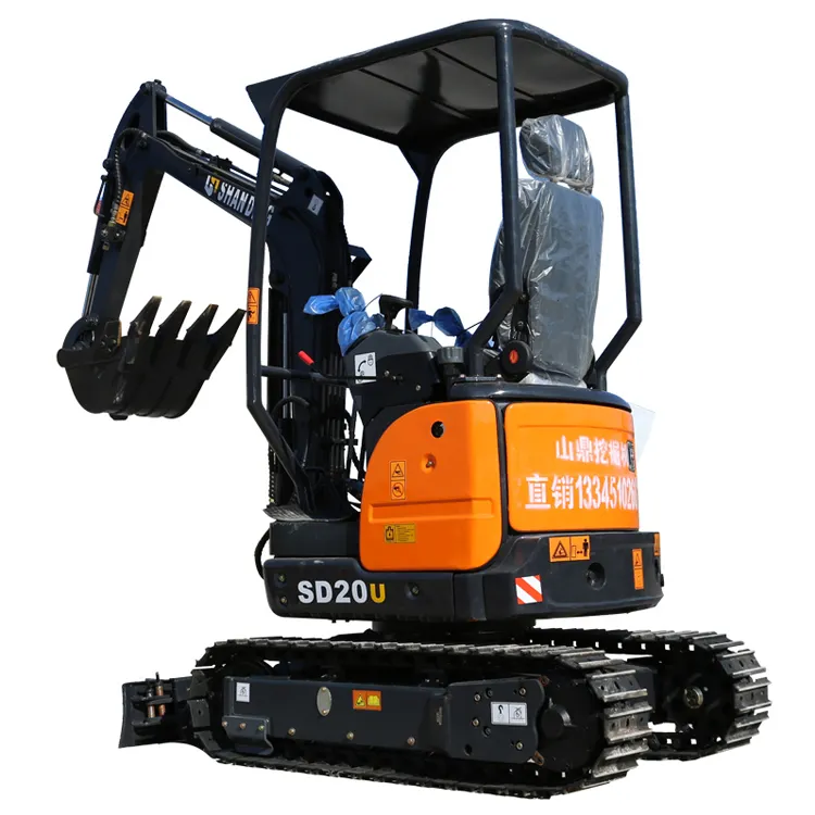 CE EPA Approved Popular Mini Excavator China Shanding SD20U 2tons