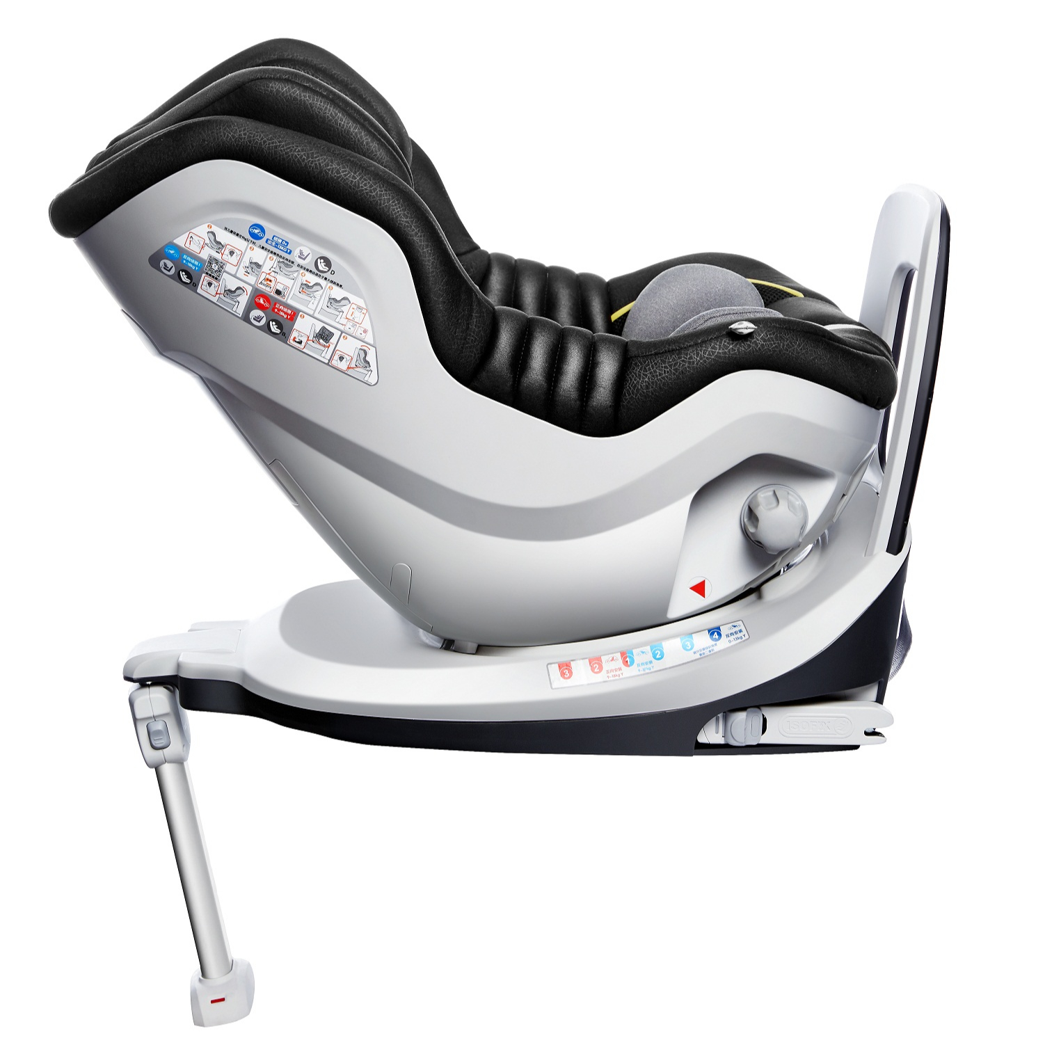 Детское автомобильное сиденье R101a группа 0 + i с isofix и поддержкой ног ece r44