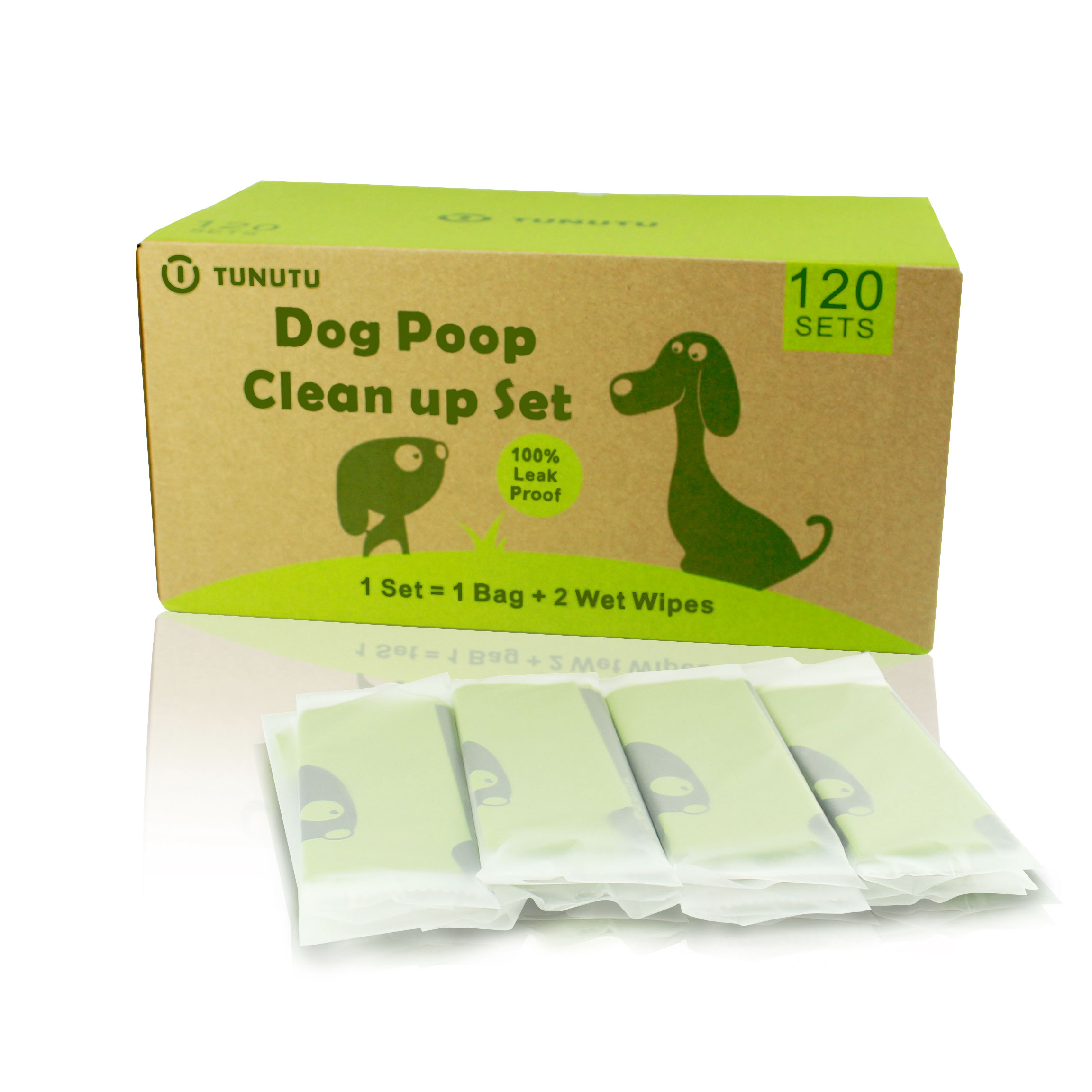 Dog Poop Clean up Set Dog Poop Pick up Package Biodegradable Puppy Poop Pet Waste Custom Printed Doggie Dissolvable Plastic Bags