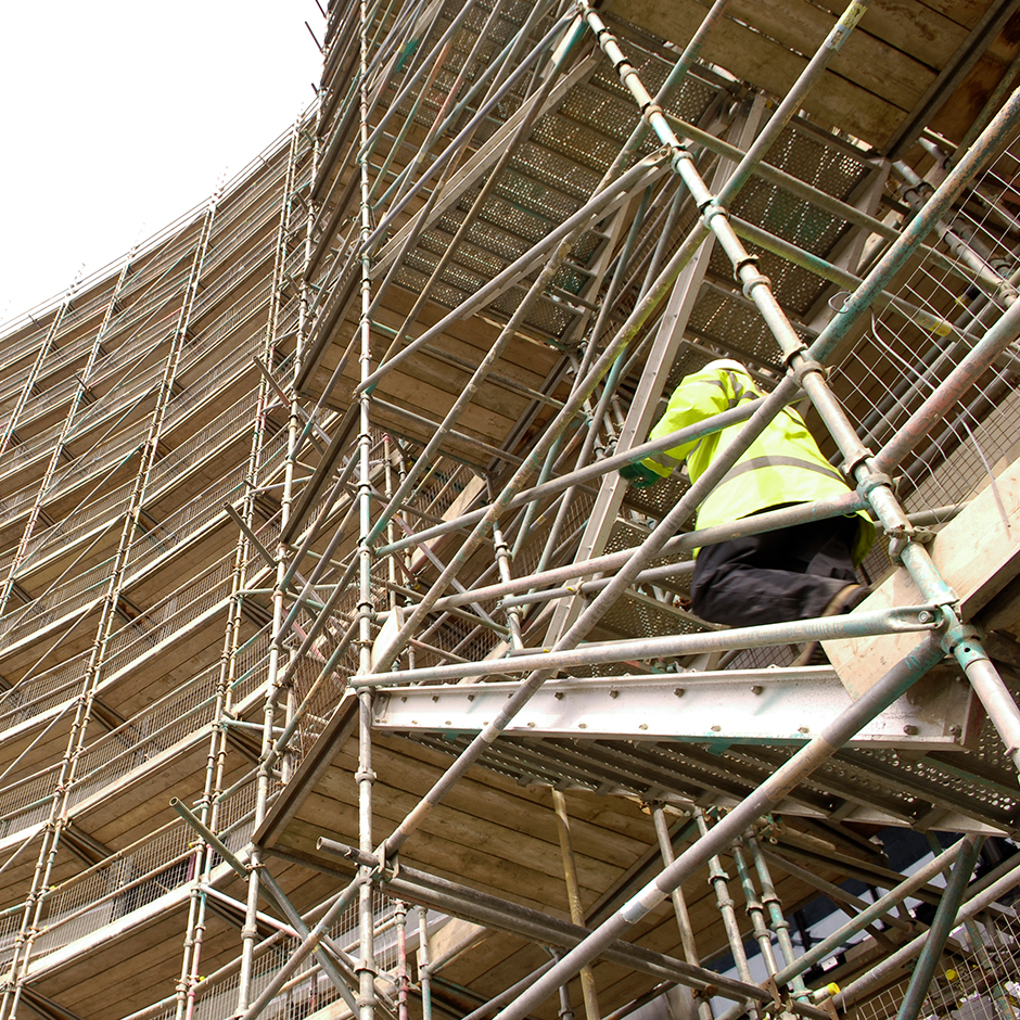 Prima Pre-Galvanized cheap Scaffolding Staircase Steel Climb Step Metal Stairs Ladder for High Building Construction