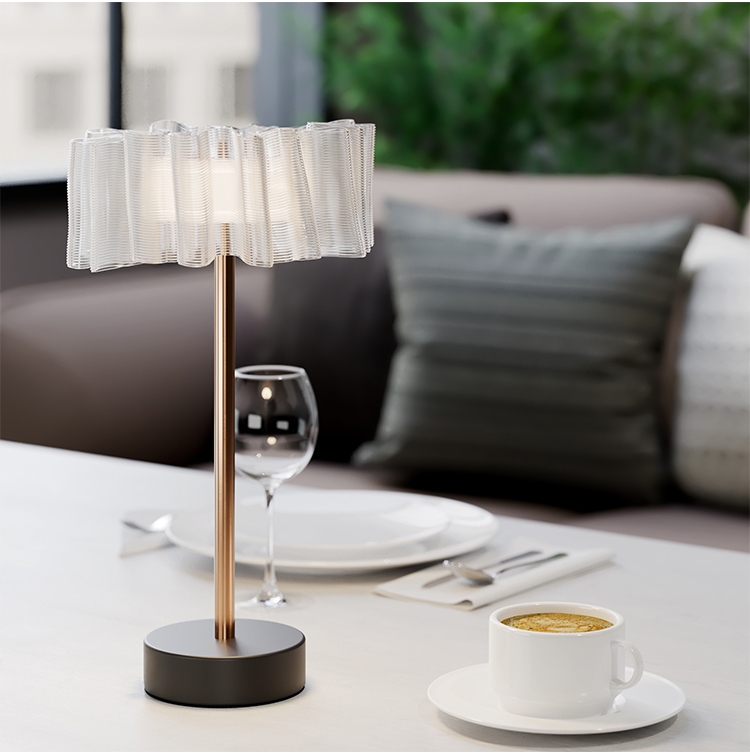 Modern Indoor Bedroom Bedside Decorative Cordless Table Lamp Led Rechargeable Night Lights Luxury Touch Crystal Art Bedside Lamp