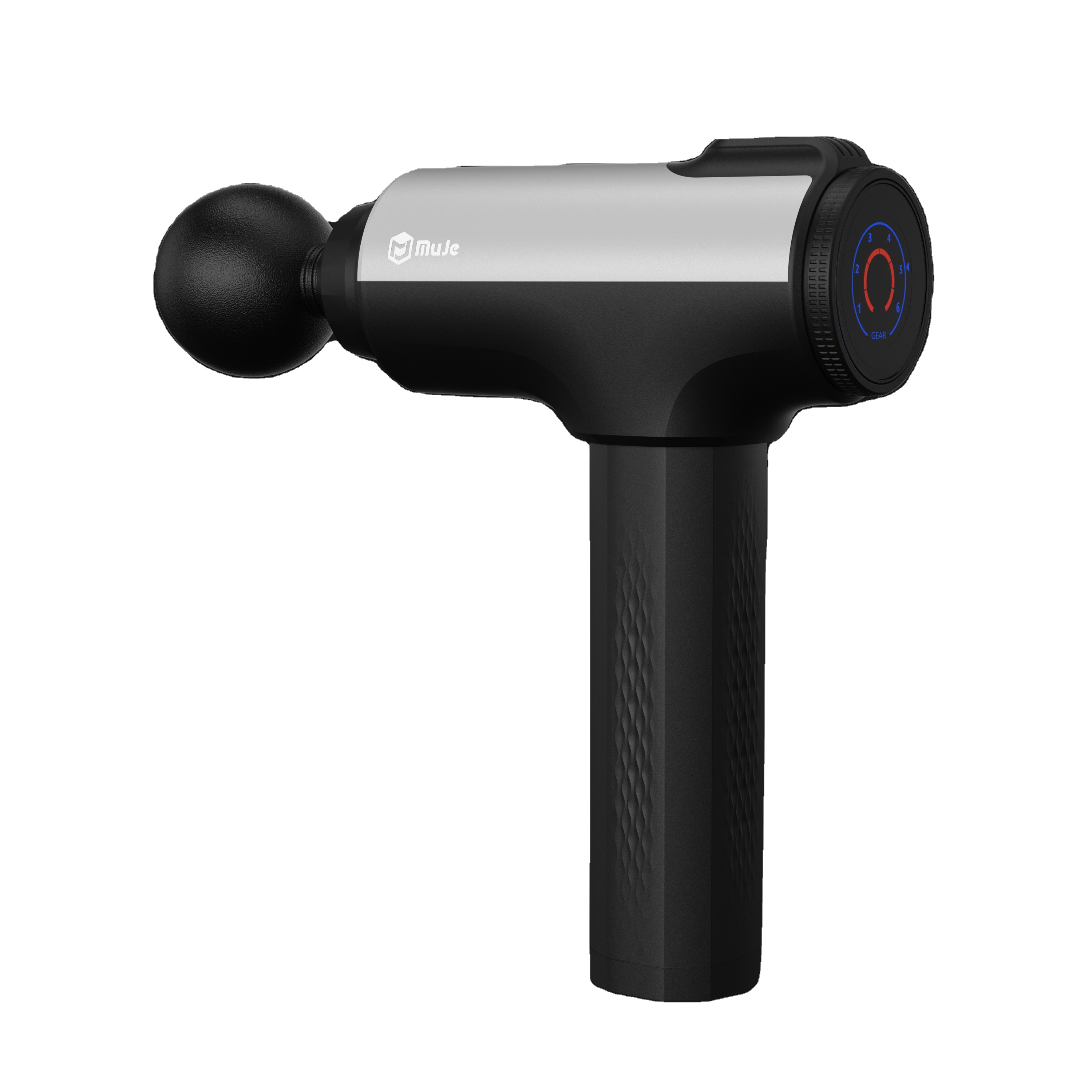 2021 Muje New Products Brushless Motor Massage Gun Low Noise Vibration Muscle Massager