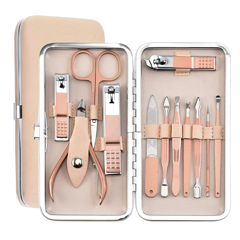 Высокое качество 12/15/18 шт Профессиональный ManicureTools нержавеющая стальные нержавеющие ногтевые клипперы маникюрный подарочный набор