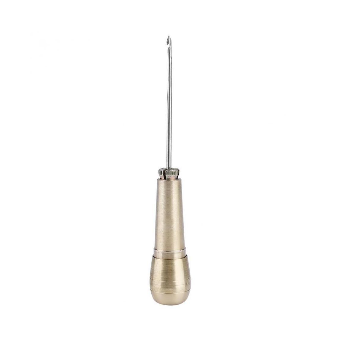 Hot sale Leather Sewing Shoes Repair Tool 3 Needles Copper Handle Sewing Awl Leather Shoes Repair tool Craft Kit 3