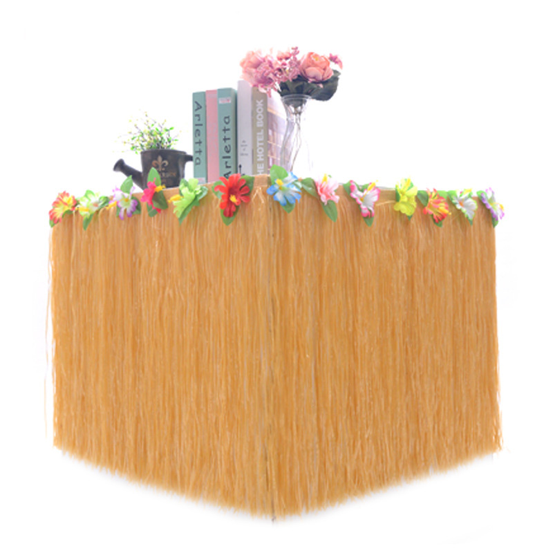 Hawaiian table skirt home picnic birthday and Christmas dance party decorations