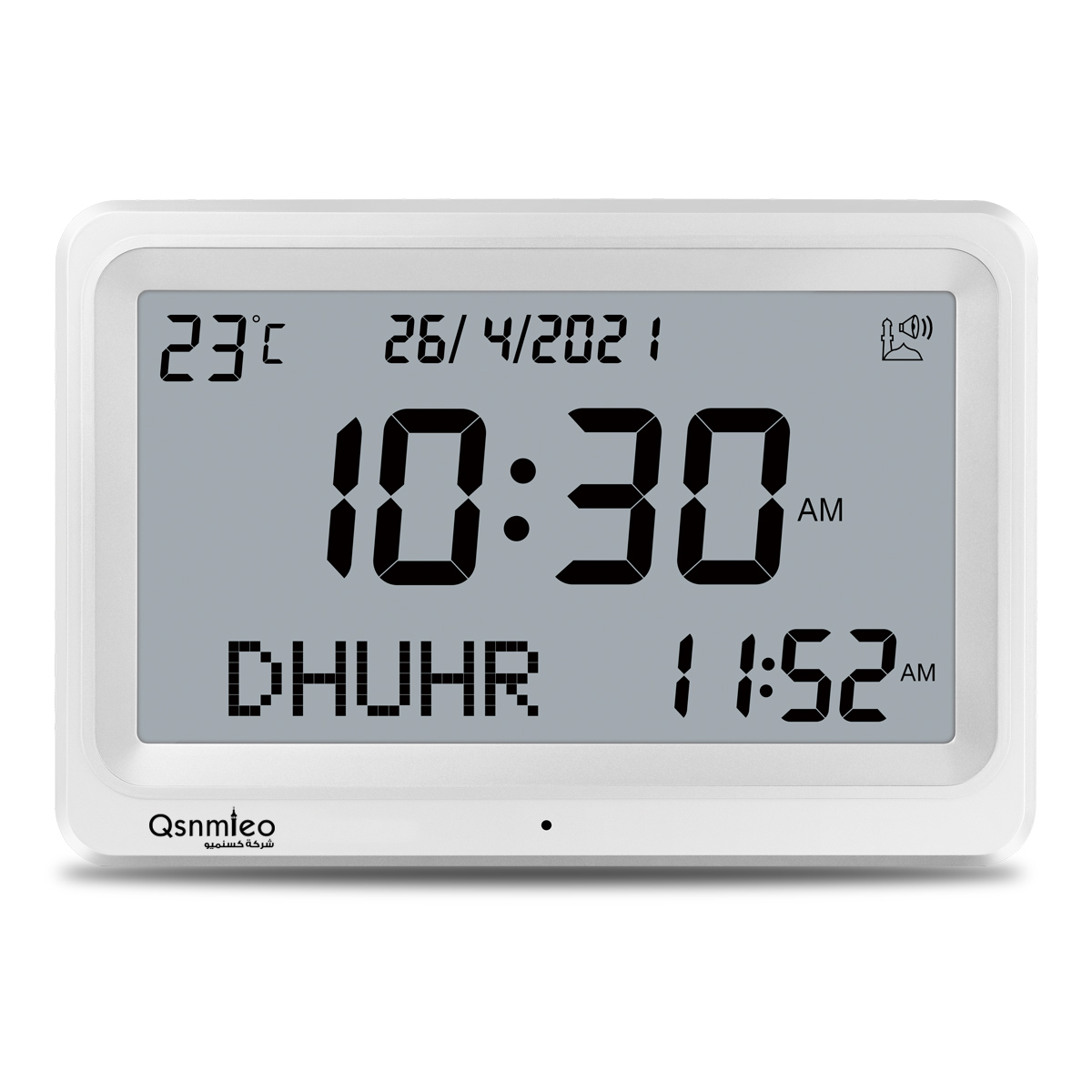 Qsnmieo QS-128 14 Digital With Wifi Dynamic Touch Screen Worldwide Prayer Times Full Quran Player Azan Clock