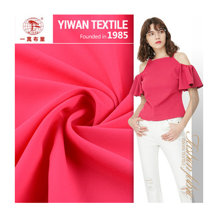 Manufacturer 97% polyester 3% spandex polyester chiffon fabric dress