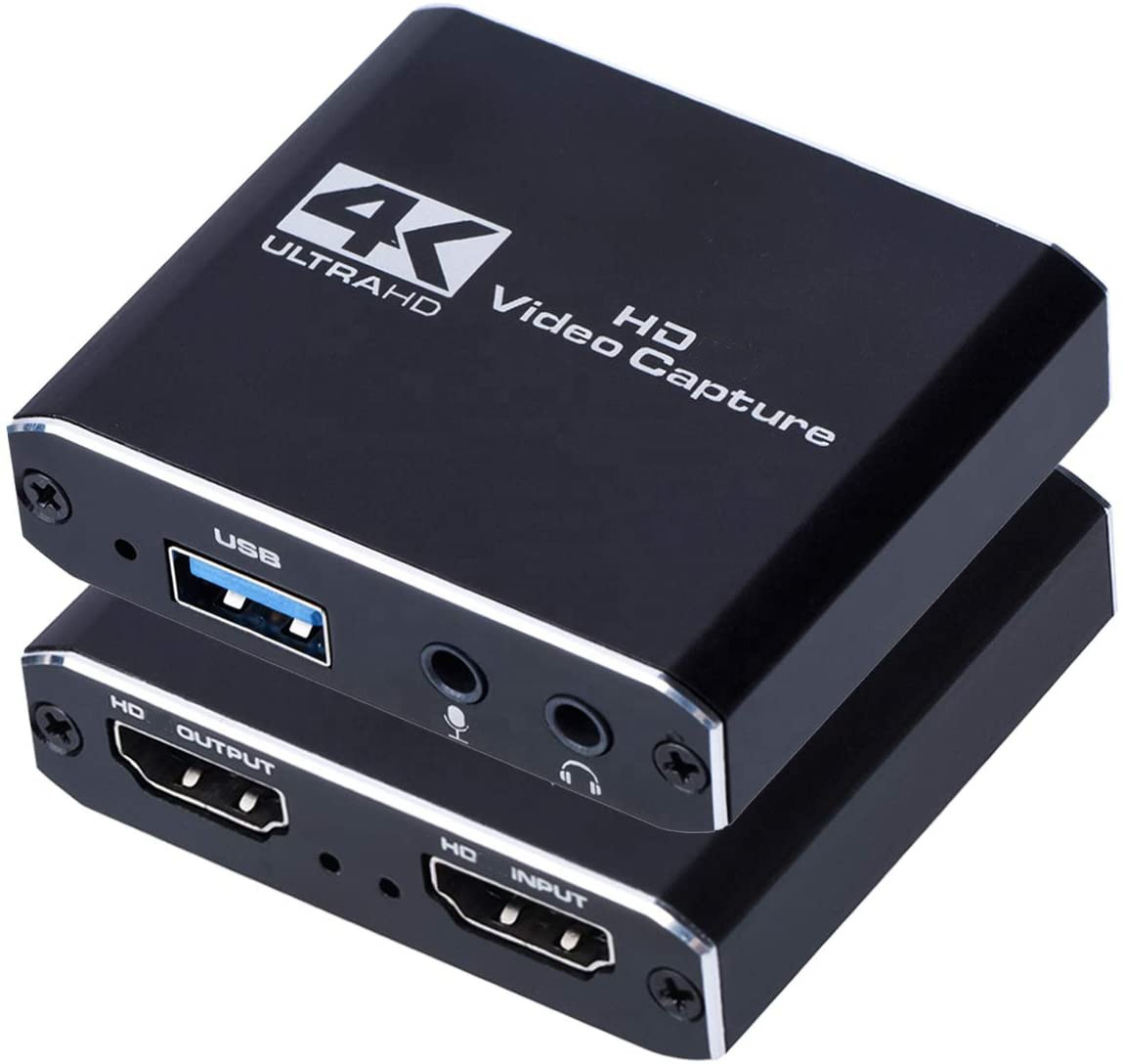 4K HD TV видео USB 3,0 карта захвата с Loop-Out Live потоковое видео устройство записи совместимое с устройством