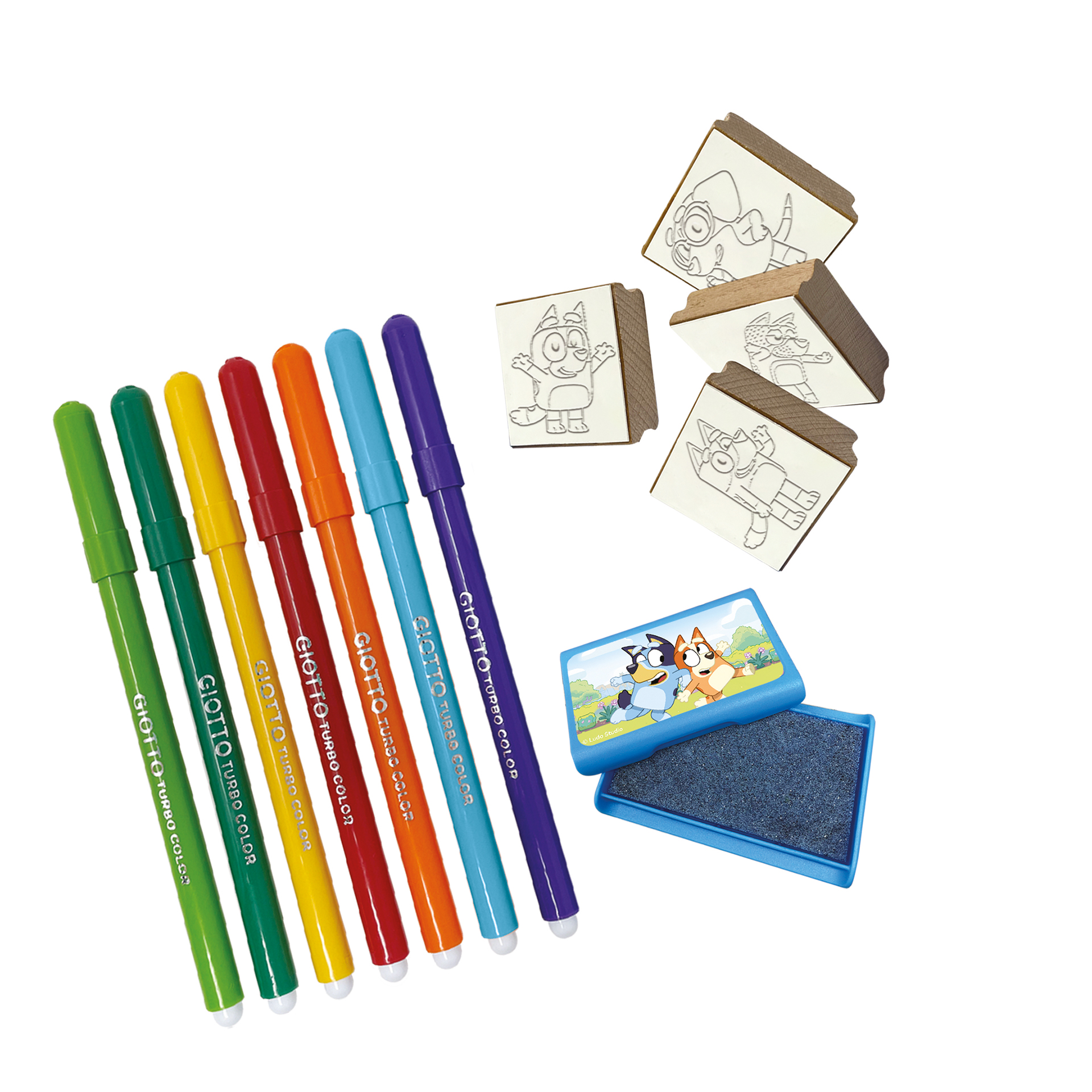 Made in Italy Eco-Friendly Wooden Stamps Good Quality Drawing Toys for Kids Aged 5 to 7 Years Unisex
