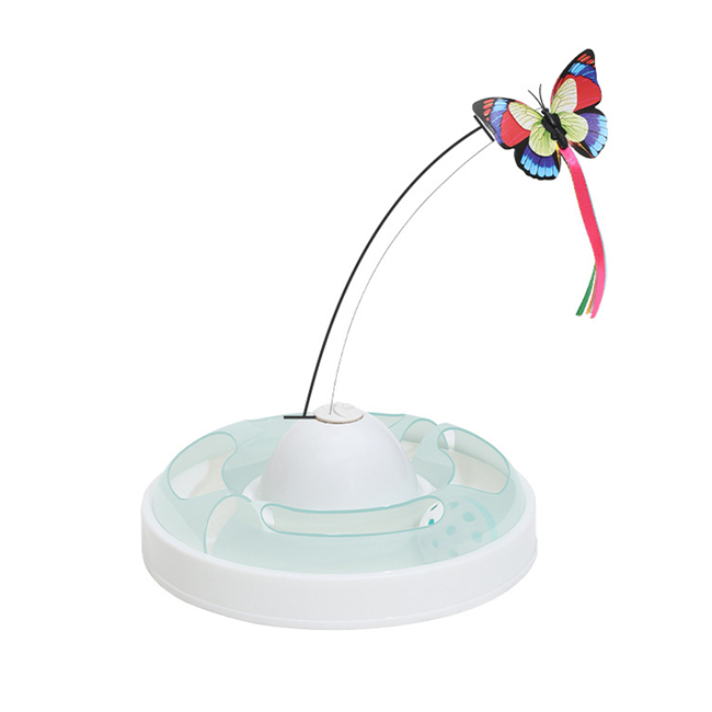 Popular Design Hunting Butterfly Bug Ball Track Cats Automatic Cat Toy