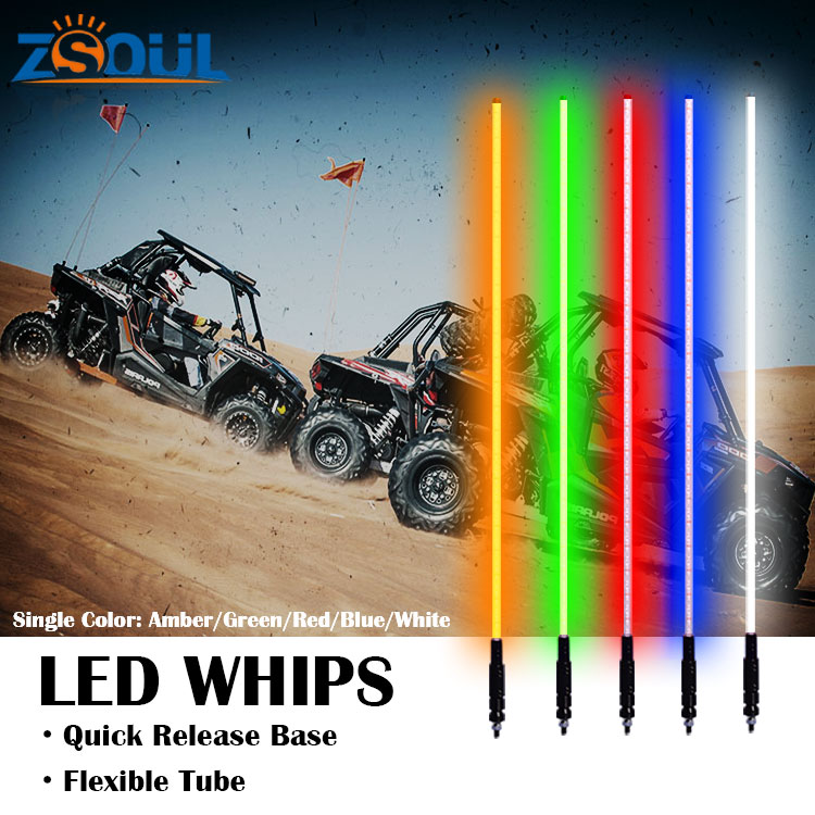 Приложение управление RGB гибкая трубка молока LED Whip с 3ft 4ft 5ft и 6ft