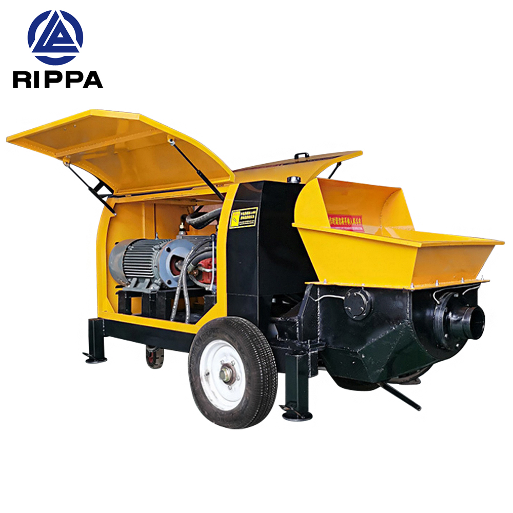 Rippa High Quality Concrete Line Pump Small Mini Trailer Stationary Concrete Pump Truck Mixer Concrete Pump