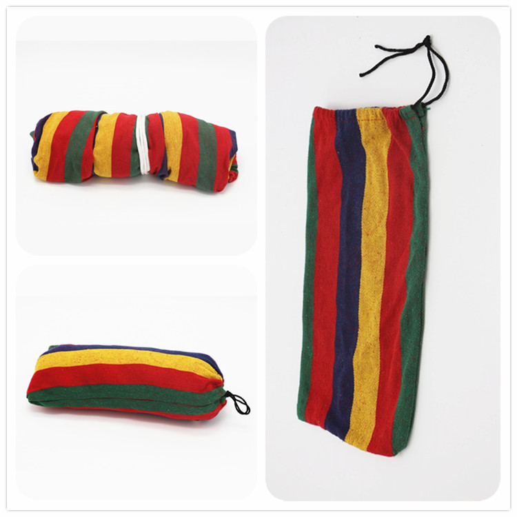 Double Camping Hammock - Lightweight Nylon Portable HammockTravel Camping Durable Cotton Canvas Hammock