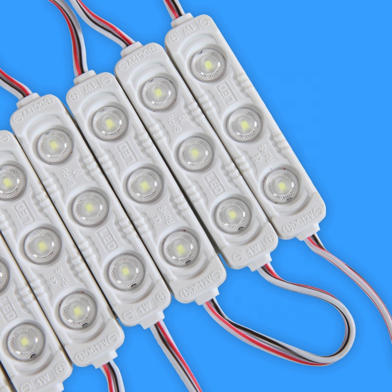 China 12v 3 PCS light sign lens 1.2w/0.7W module led mini SMD led module injection 2835 led modules for channel letters