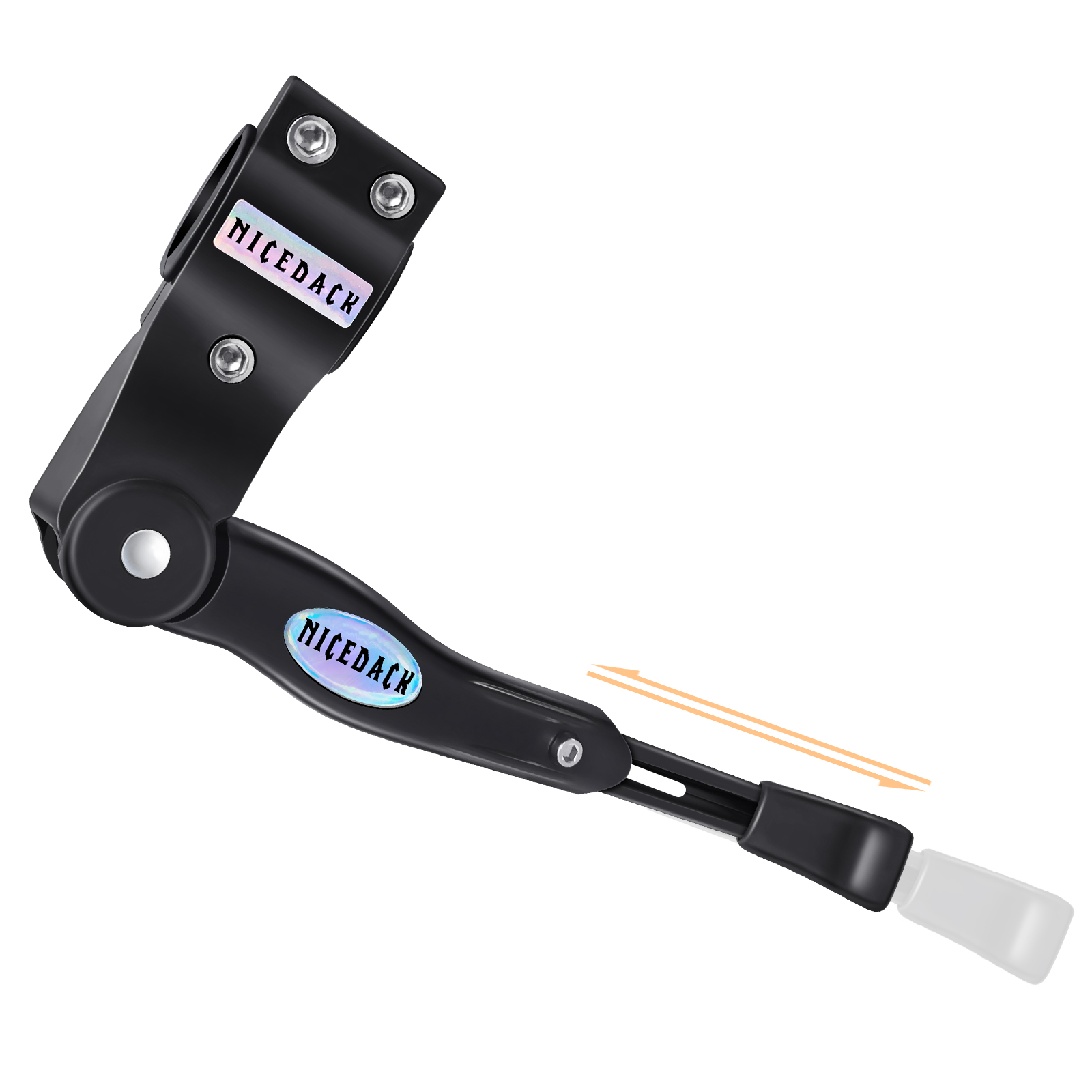 Wholesale Aluminum Alloy Bike Accessories Black Single Side Adjustable Bicycle Kickstand