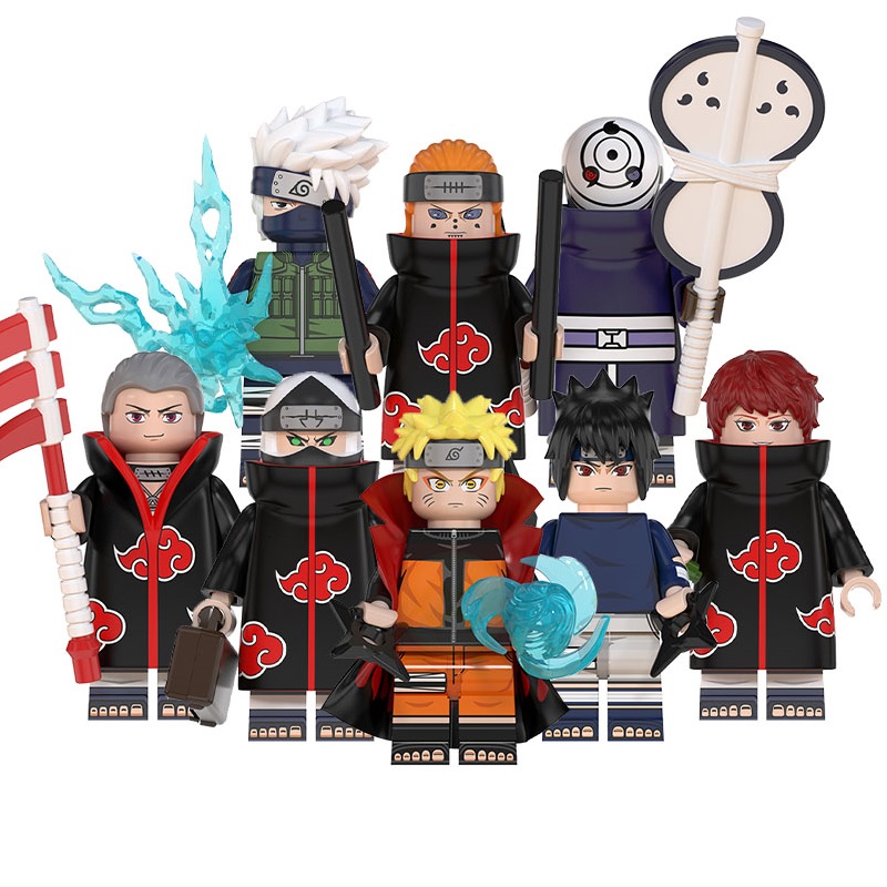 Большая распродажа! Мини-фигурки WM6105 из аниме «Наруто», Hoshigaki, Kisame, Yahiko, Konan, Uchiha, Itachi, Zetsu, Legos, игрушки для детей