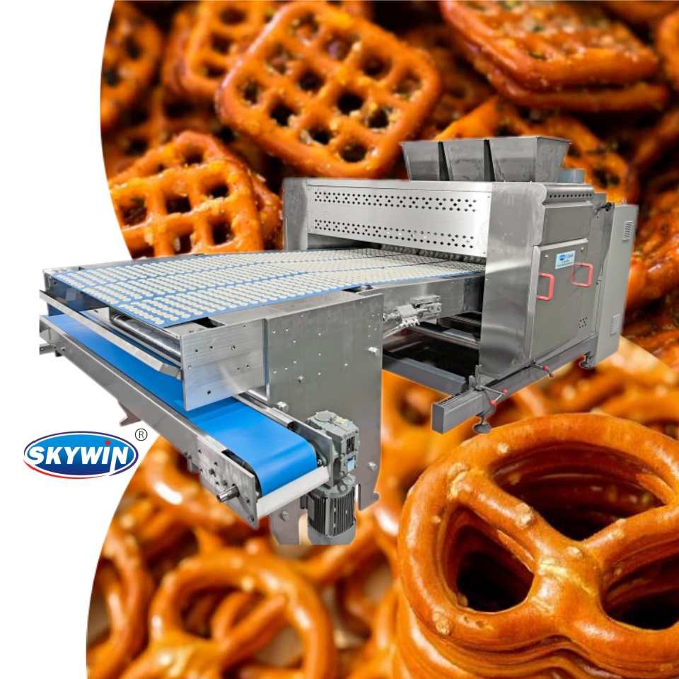 Automatic Pretzel Biscuit Production Line Biscuit Making Maker High Capacity