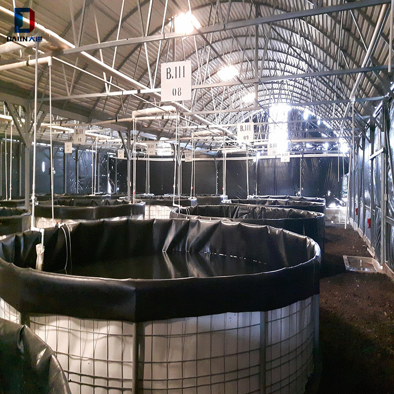 Водонепроницаемый заказной hdpe геомембрана рыбоводства пластиковый бак