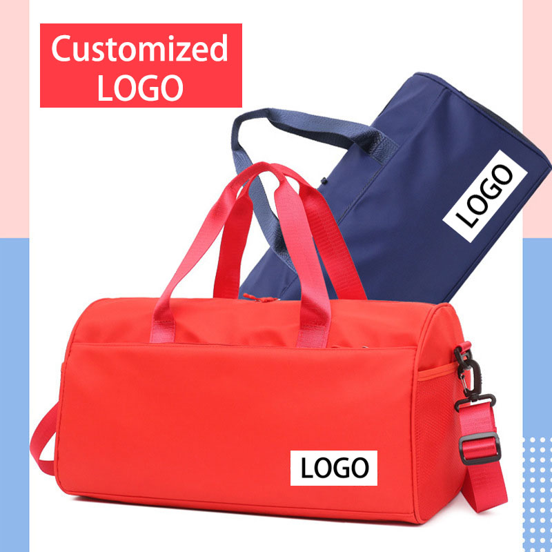 Factory Wholesale Cheap Custom Logo Nylon Mens Duffel Bag Zipper Sport Womens Yoga Bags For Gym