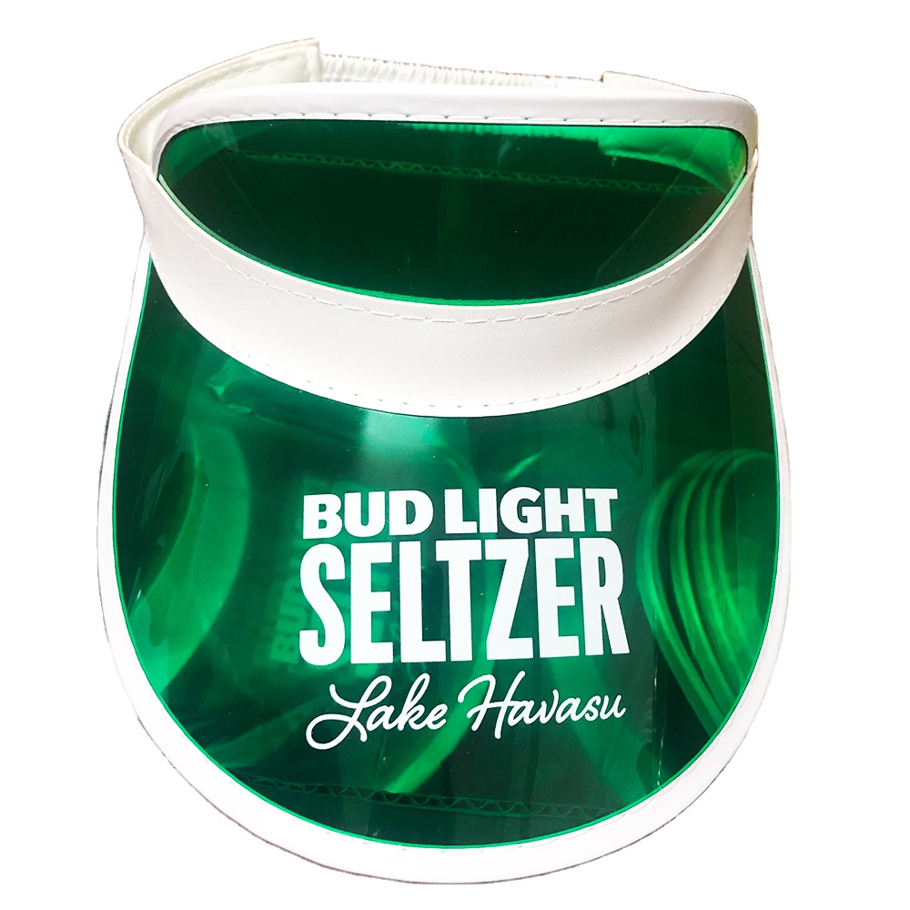 Plastic visor hat support custom logo printing service