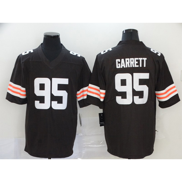 Myles Garrett 95 Brown s American Football Uniform Jersey Best Quality 3D Embroidery Mens Sports Shirt Wear