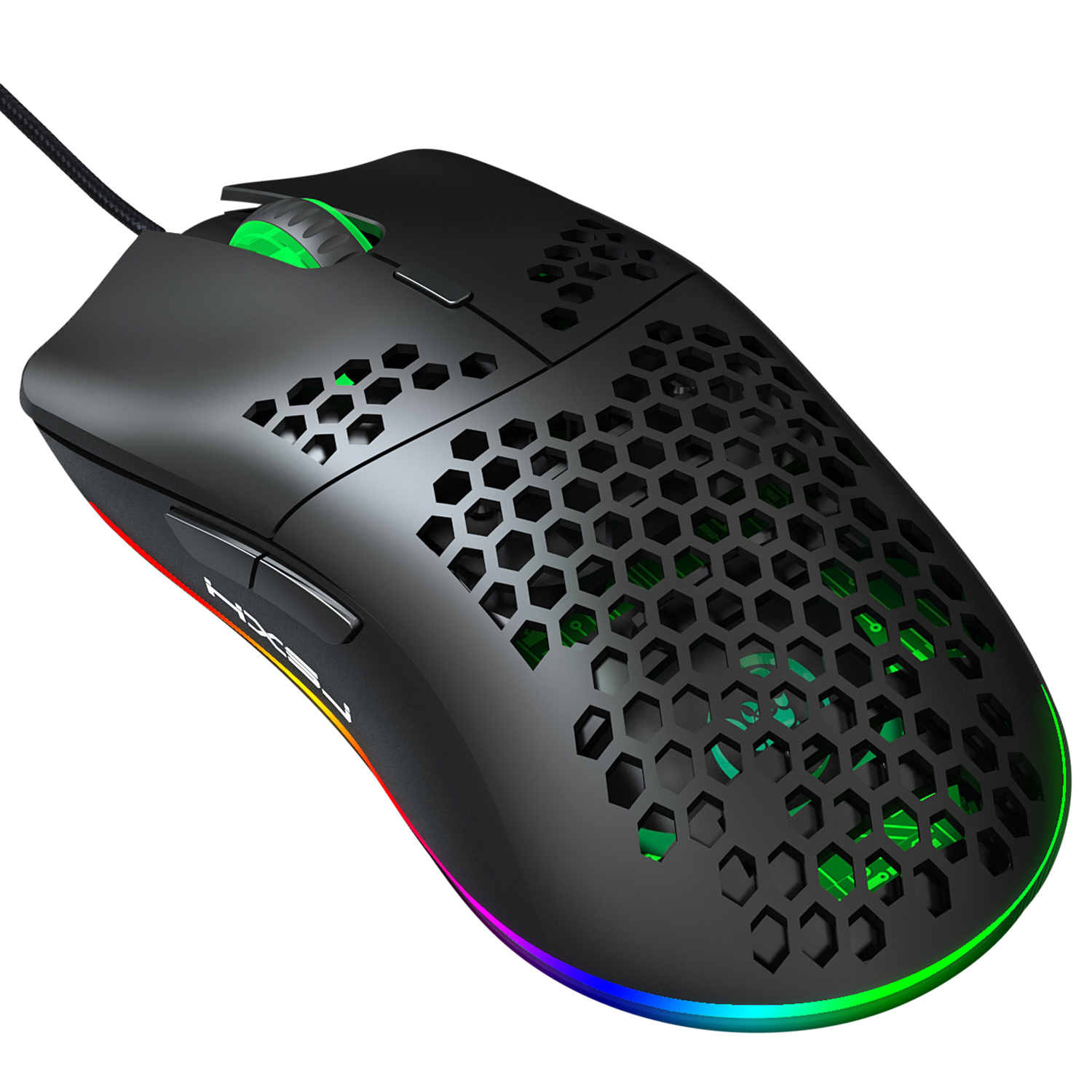 Программируемая игровая мышь с RGB подсветкой J900, Проводная игровая мышь RGB с регулируемым DPI