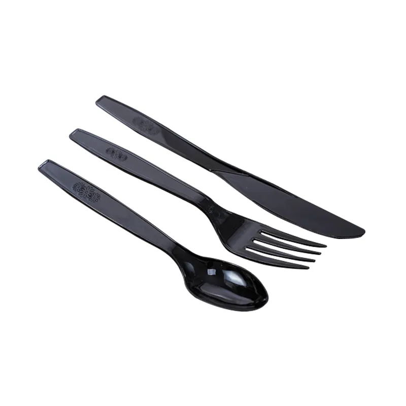 Biodegradable Friendly Tableware 6 Inch CPLA Cake Desserts Disposable Spoon Knife Cutlery Flatware