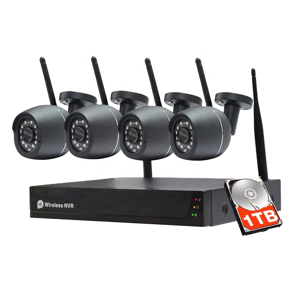 H.265 8CH 4ch CCTV охранная система 2MP 1080p двухстороннее аудио Ai на открытом воздухе Цвет ночного видения камеры наблюдения tuya nvr Kit IP камера