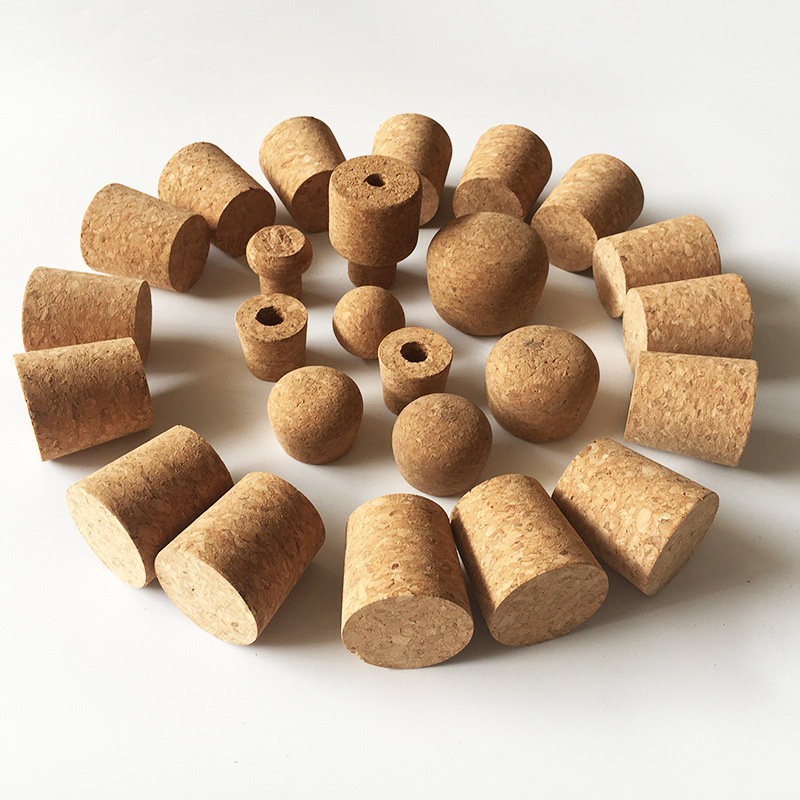 factory custom cork lids for storage glass candle jars Agglomerated Tapered Cork Stoppers Lids for Bottles, Jars, Flasks