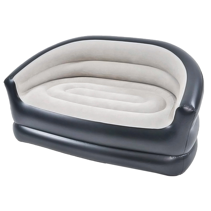 Wholesale Inflatable Sofa Bed Cheap Inflatable Love Seat Couch for Casual Top Flocked Lounger Air Sofa