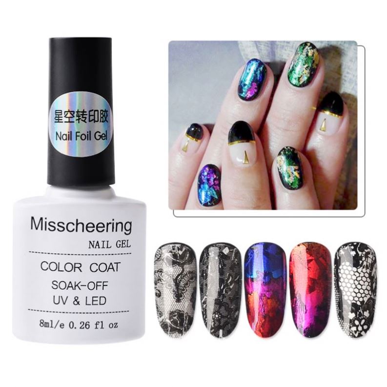 8Ml Starry Nail Art Foil Adhesive Glue Gel For Nail Foils Sticker Design Transfer Paper Manicure Nail Art Tool