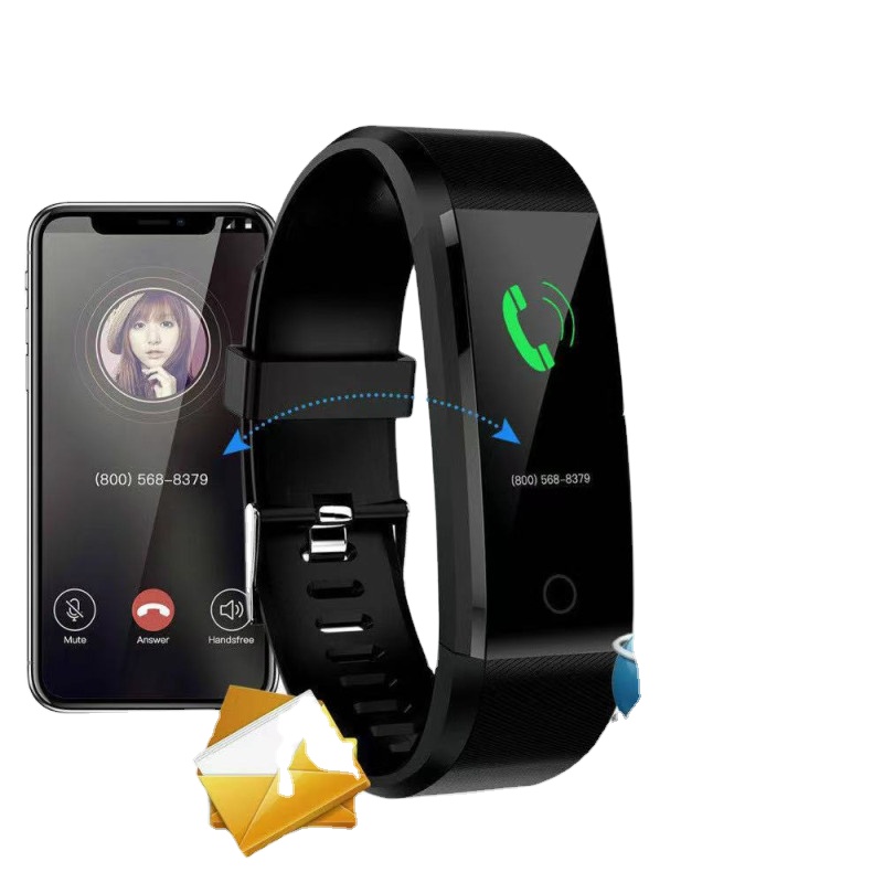 Waterproof Health Tracker Watch Sport Watch Smart Heart Rate Monitor Blood Pressure for Smartphones Gift