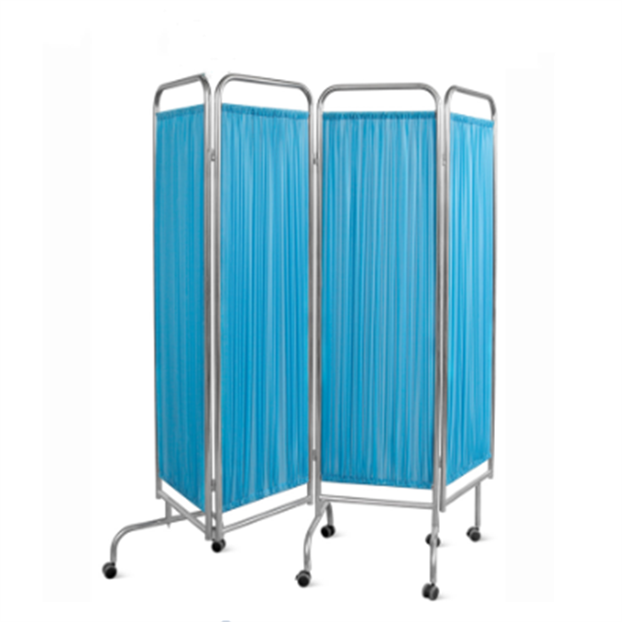 Eu-0066 Hospital Use Medical Movable 4 - Panel Room Dividers Partitions Folded Screen