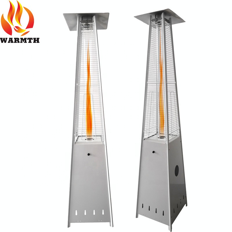 Quartz Tube Terrace Pyramid Heater Square 13KW Heater Gas Infrared