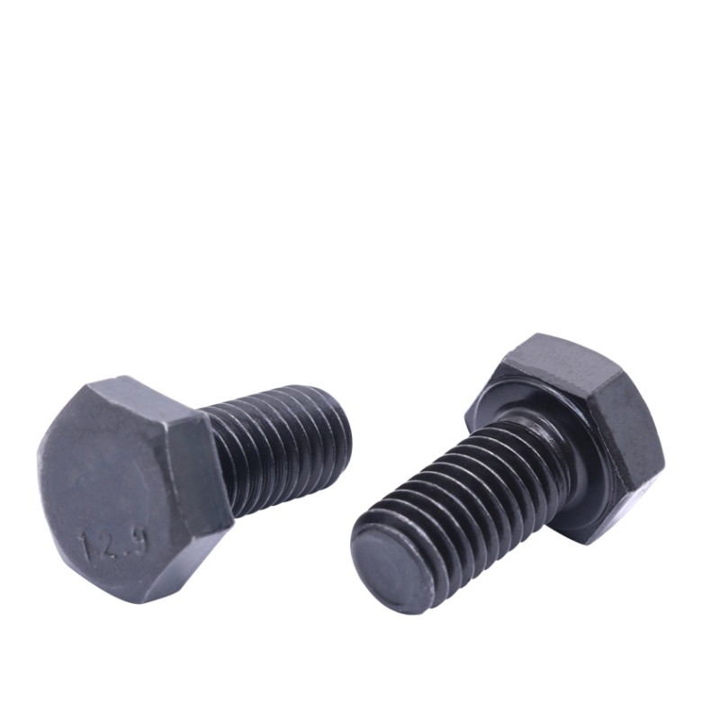 DIN 933 DIN 931 винты с шестигранной головкой с резьбой до шестигранного болта черный болт с шестигранной головкой из углеродистой стали оптом