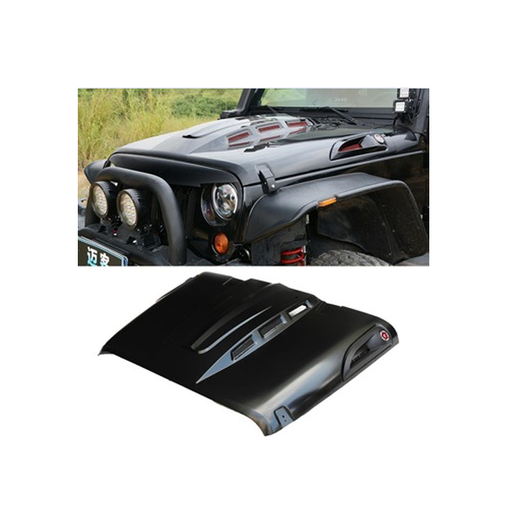 Стальной капот для Jeep wrangler JK 07-17, запчасти для внедорожников, аксессуары, капот